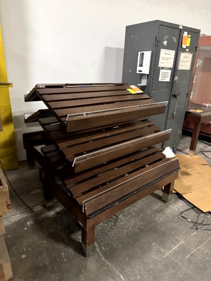 Slanted 3-tier Dry Merchandiser Table