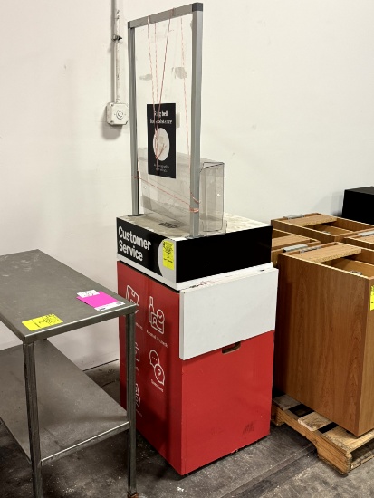 Customer Service Millwork w/ sneeze guard