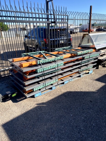 SEVEN SECTIONS OF PALLET RACKING