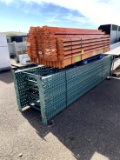 TEN SECTIONS OF PALLET RACKING