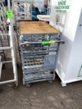 CART WITH SLOTS FOR TUBS