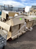 TWO PALLETS OF ASSORTED MERCHANDISERS AND TABLES