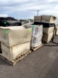3 PALLETS OF ASSORTED MERCHANDISERS AND TABLES