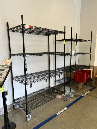 4FT METRO RACKS ON CASTERS