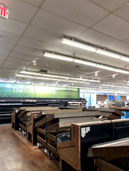 TRACK LIGHTING IN PRODUCE AREA