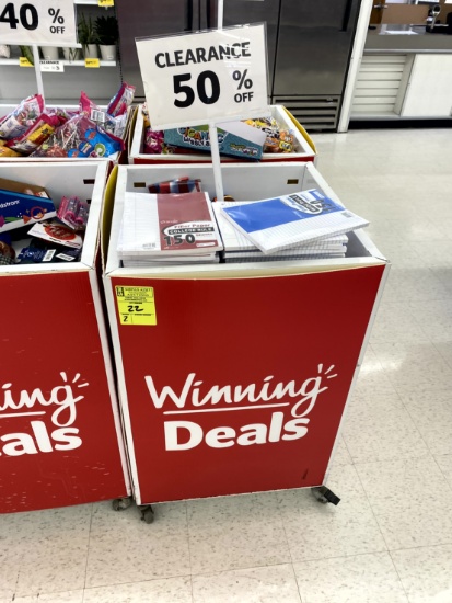 PORTABLE DISPLAY BIN (CONTENTS NOT INCLUDED)