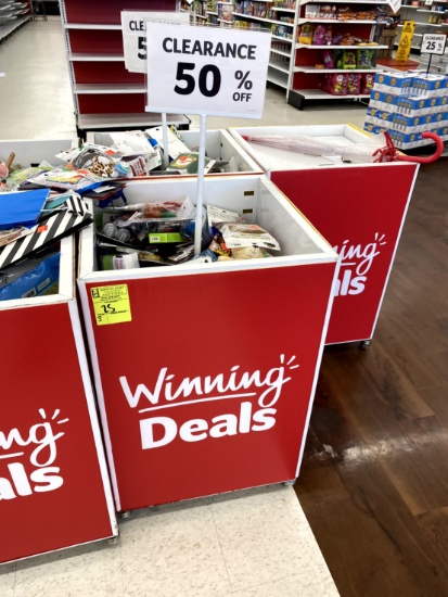 PORTABLE DISPLAY BIN (CONTENTS NOT INCLUDED)