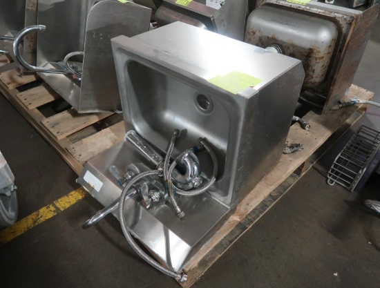 stainless hand sink, wall mount