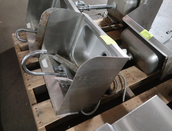 stainless hand sink, wall mount