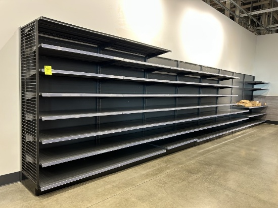 28FT OF LOZIER WALL SHELVING