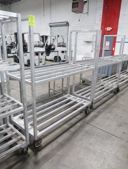 aluminum cooler racks, on casters