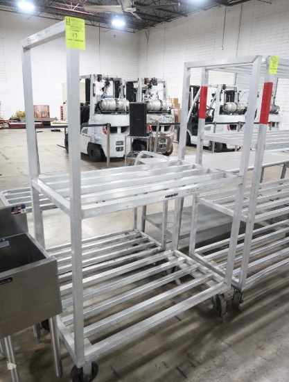 aluminum cooler rack, on casters
