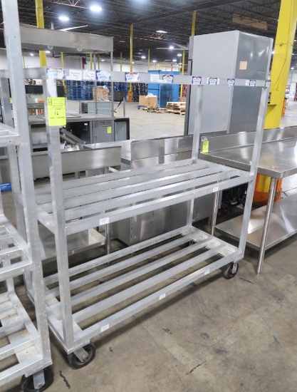 aluminum cooler rack, on casters