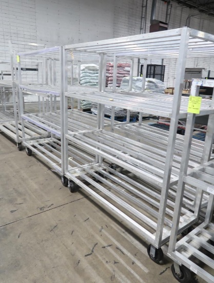 aluminum cooler racks, on casters
