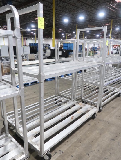 aluminum cooler rack, on casters
