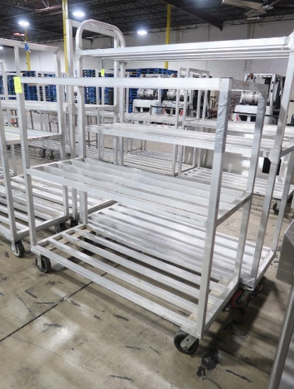 aluminum cooler rack, on casters