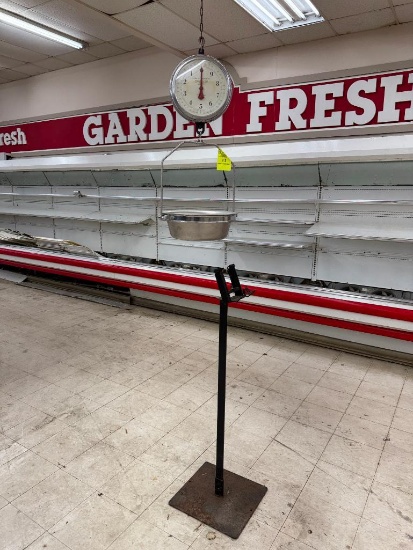 Chatillon hanging dial scale & produce bag holder