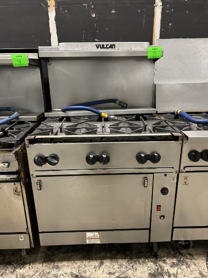 VULCAN 36IN NATURAL GAS RANGE W/ 6 BURNER