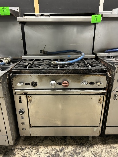 JADE RANGE NATURAL GAS RANGE W/ 6 BURNER