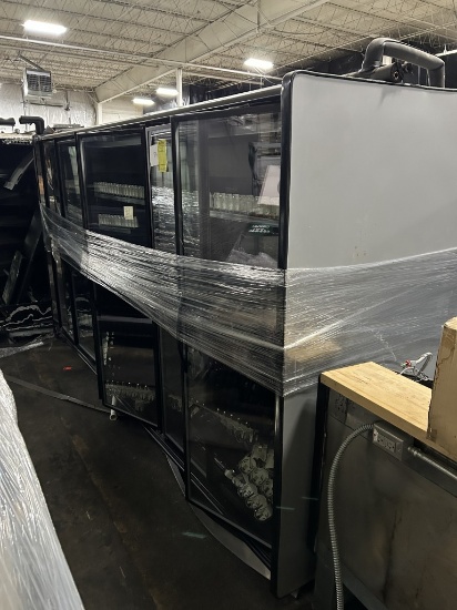 2015 HILL PHOENIX 12FT MULTIDECK CASE W/ MED TEMP DOORS