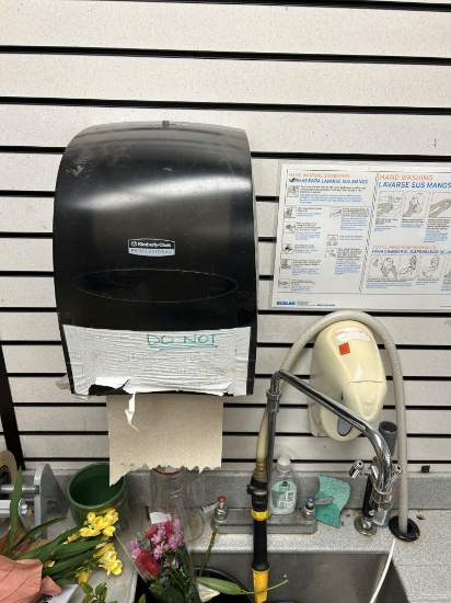 SOAP AND PAPER TOWEL DISPENSER