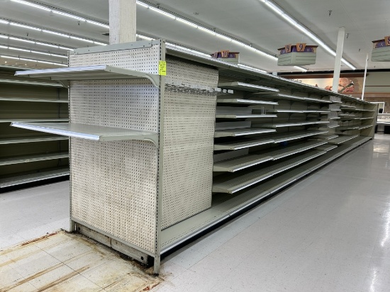 51' RUN OF GONDOLA SHELVING