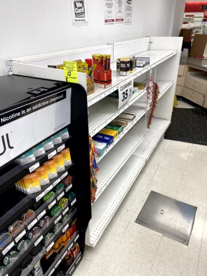 8FT RUN OF MADIX SHELVING