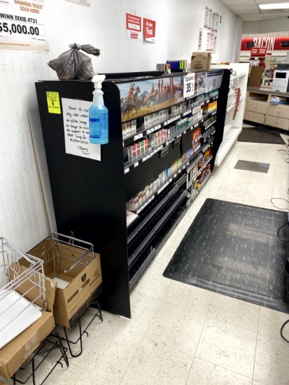 TOBACCO SHELVING IN CUSTOMER SERVICE