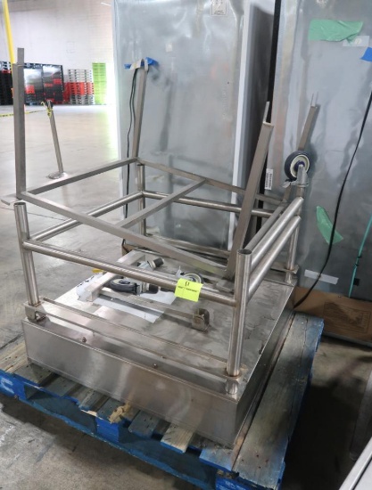 stainless iced product merchandiser, multi-angle