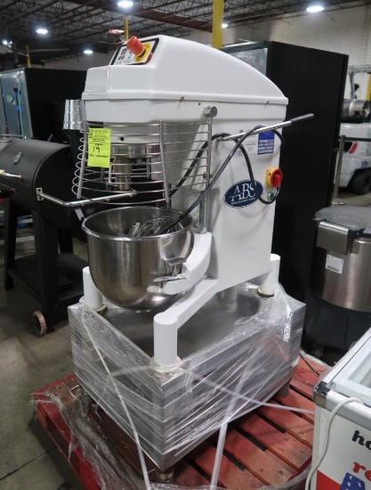 ABS mixer on stand, w/ bowl, guard, whisk & paddle