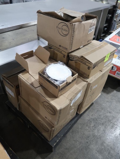 pallet of misc LED recessed lighting parts