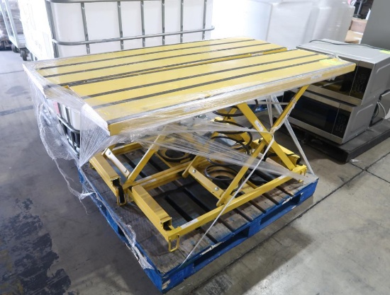 spring-loaded height adjusting tables