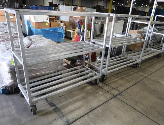 aluminum cooler racks, on casters