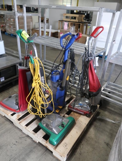 upright vacuum cleaners- Sanitaire, Bissell, Eureka