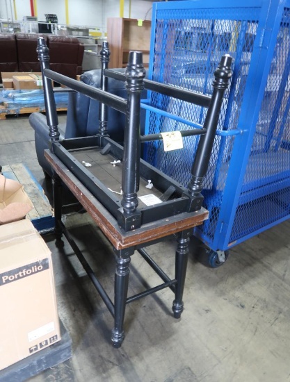 wooden merchandising tables