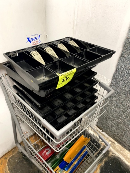 CASH DRAWERS AND COIN ROLL HOLDER