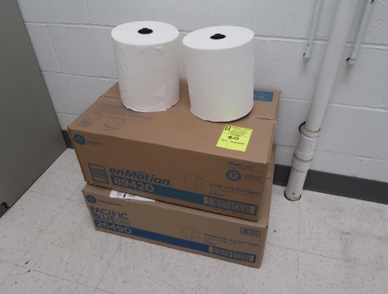 boxes of paper towel rolls