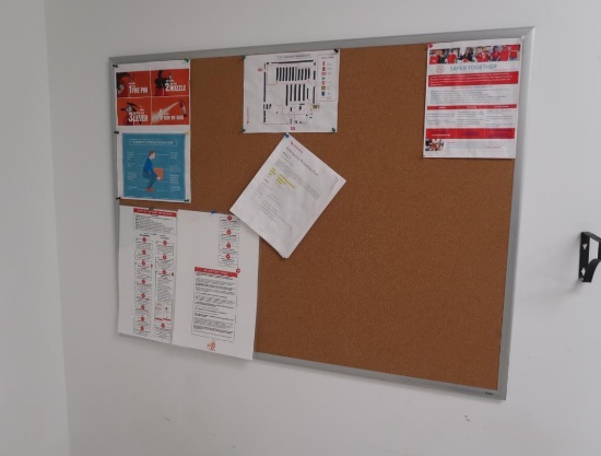 cork boards & dry erase board