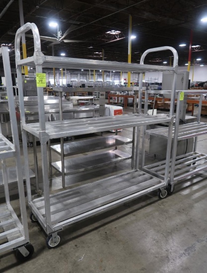 aluminum cooler rack, on casters