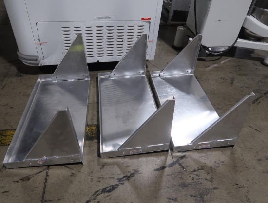 aluminum wall shelves