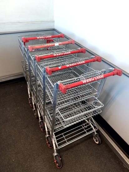2 TIER BASKET SHOPPING CARTS