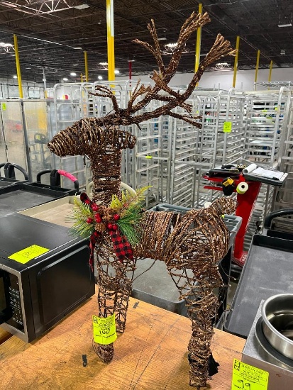 holiday reindeer, indoor/outdoor w/ LED lights