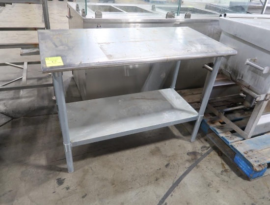 stainless table w/ undershelf