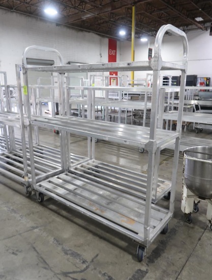 aluminum cooler rack, on casters