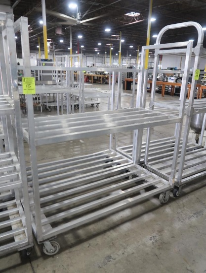 aluminum cooler rack, on casters