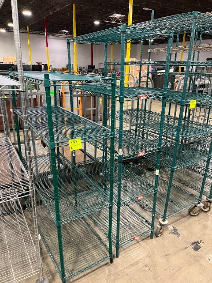 wire shelving units, epoxy coated