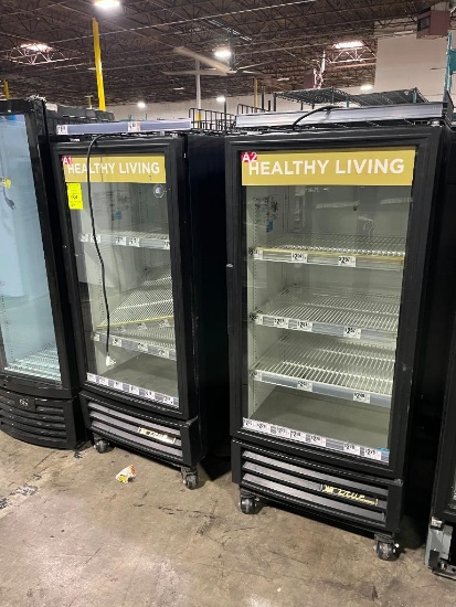 True glass door refrigerated merchandisers
