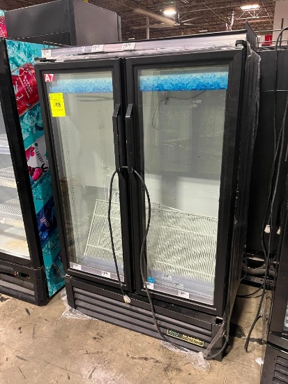 True 2-glass door refrigerated merchandiser