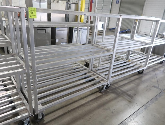 aluminum cooler racks, on casters