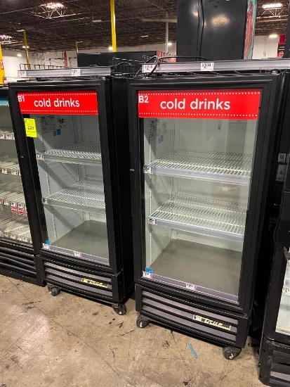 True glass door refrigerated merchandisers